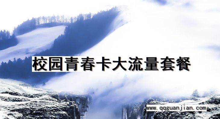 校园青春卡大流量套餐 校园青春卡, 大流量套餐