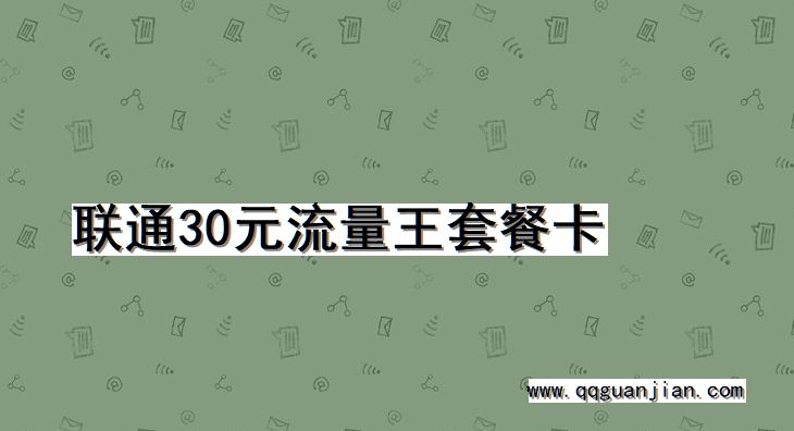 联通30元流量王套餐卡 联通, 30元, 流量王, 套餐卡
