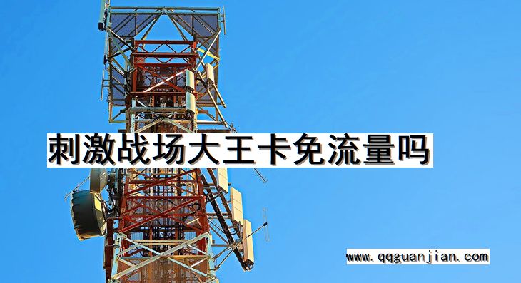 刺激战场, 大王卡, 免流量