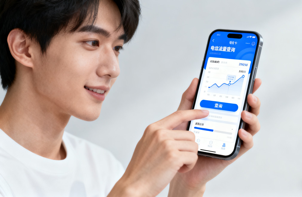 电信卡,查询流量,流量查询方法,简单方法,一分钟学会