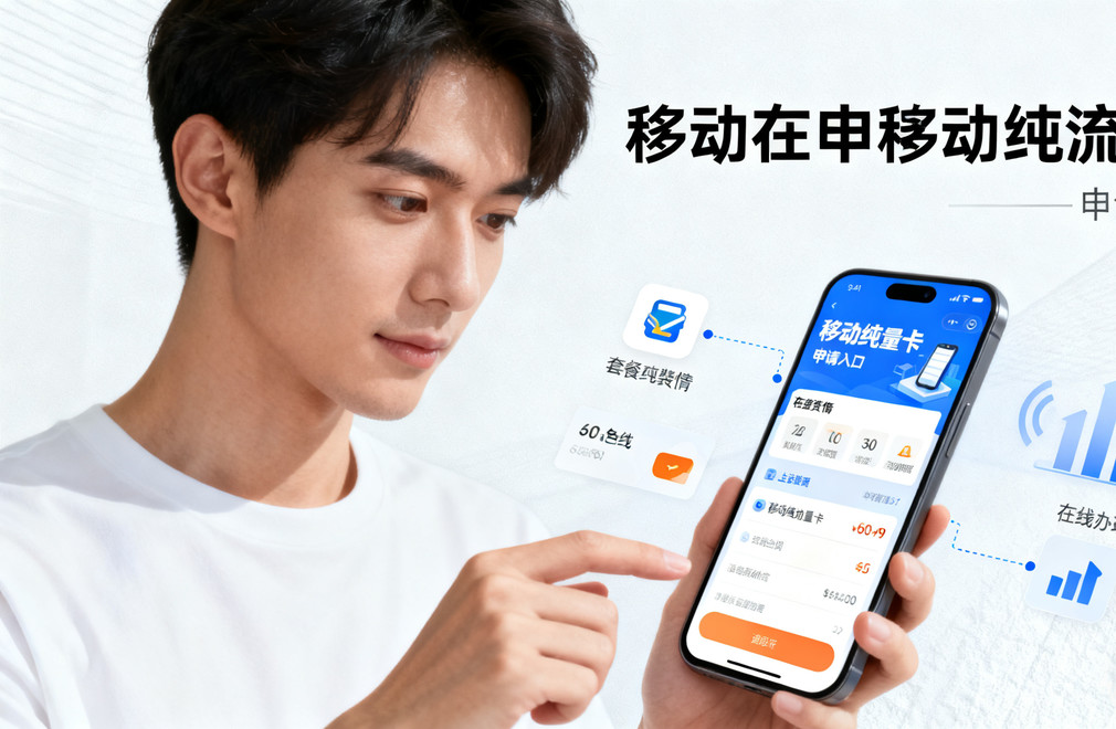 2025移动纯流量卡,申请入口,官方渠道,在线办理步骤,套餐资费详解