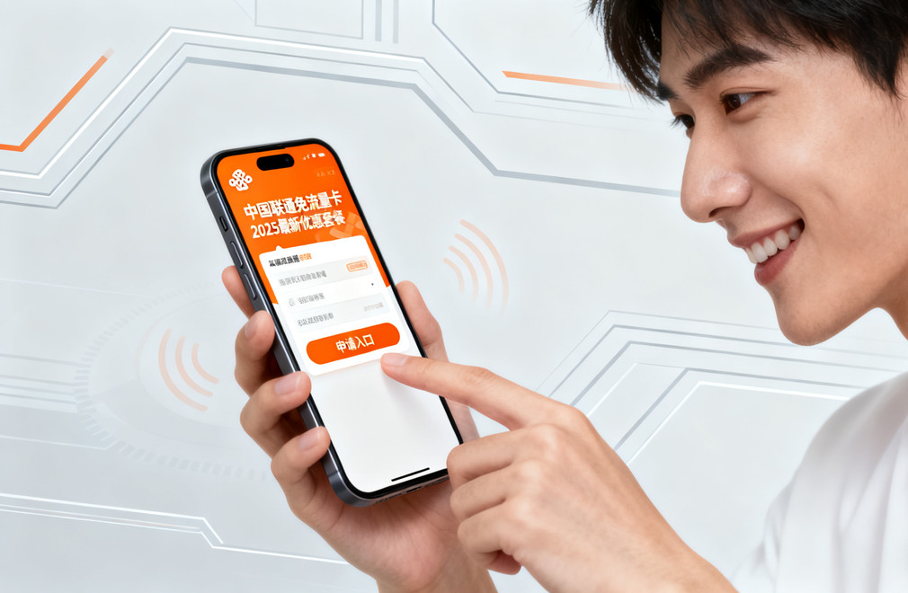 中国联通免流量卡,2025优惠套餐,办理攻略,申请入口,流量卡推荐