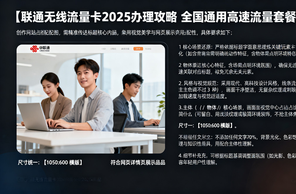 联通无线流量卡,2025办理攻略,全国通用流量套餐,高速流量套餐,流量卡推荐