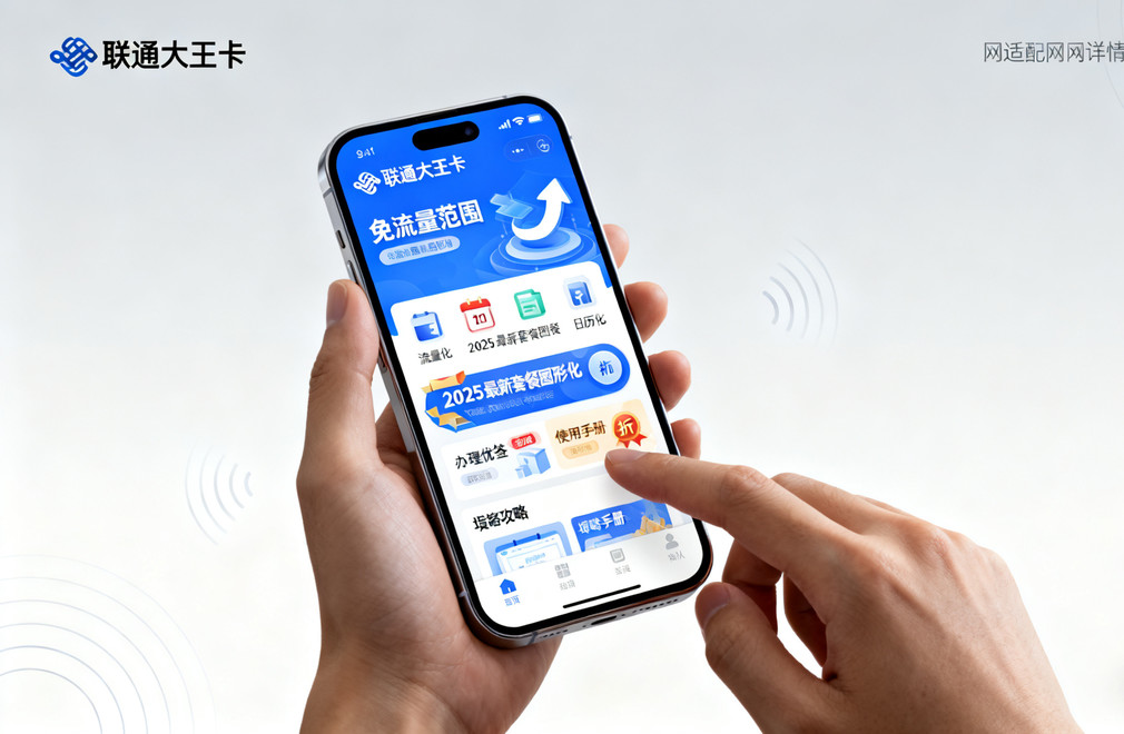 联通大王卡,免流量范围,套餐办理优惠,使用攻略,2025
