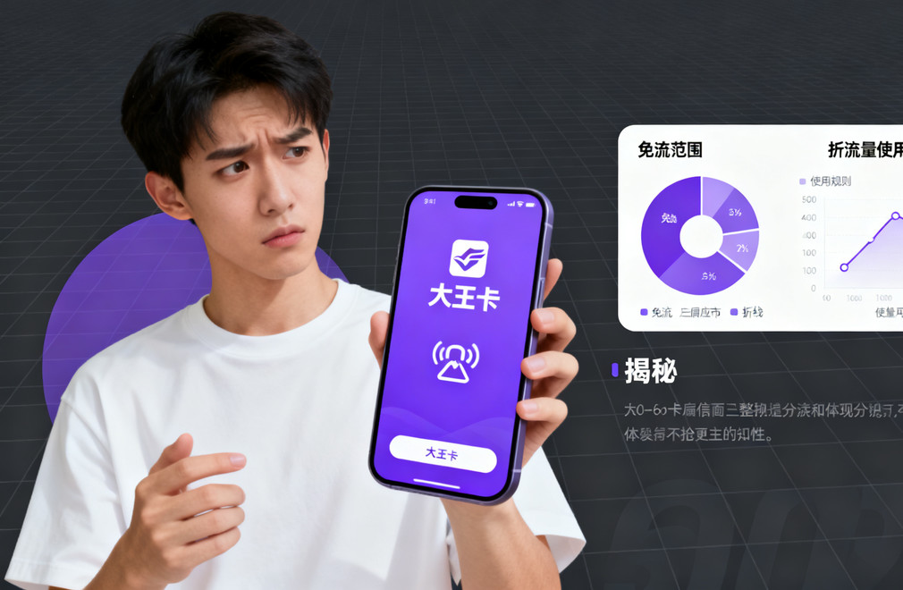 大王卡,免流量,免流范围,使用规则,真相揭秘