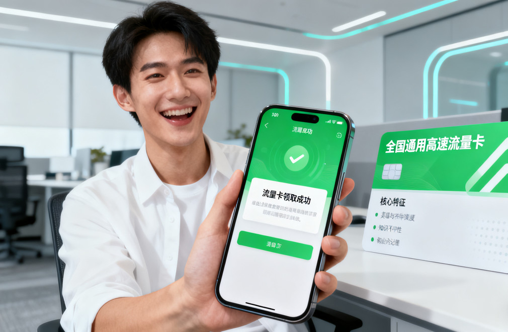 纯流量卡,免费领取,全国通用高速流量卡,办理入口,2025活动