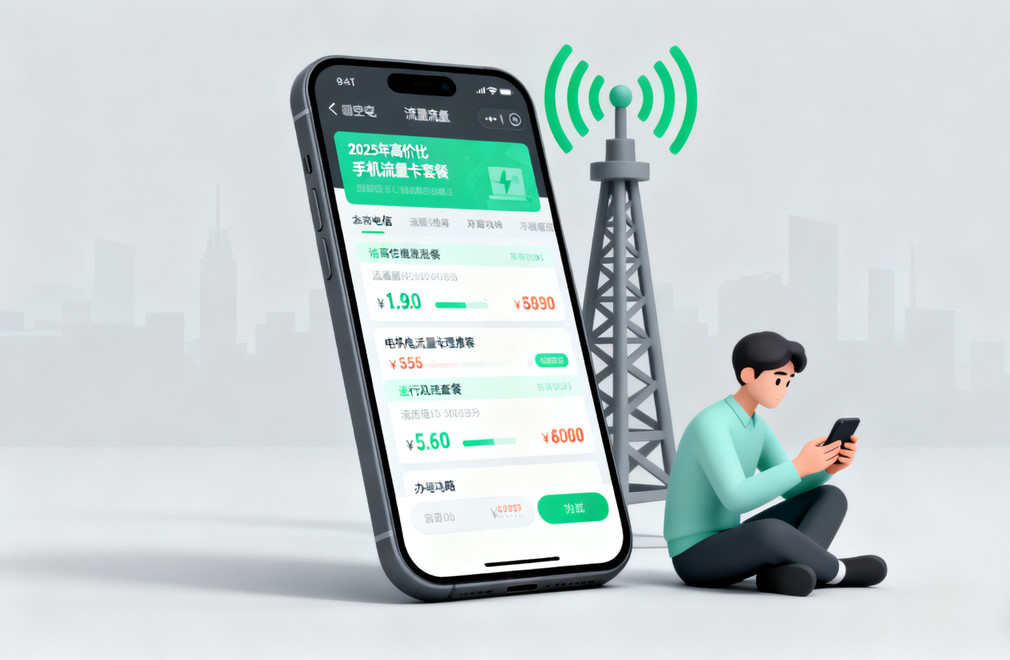 电信手机流量卡,2025高性价比套餐,流量卡办理攻略