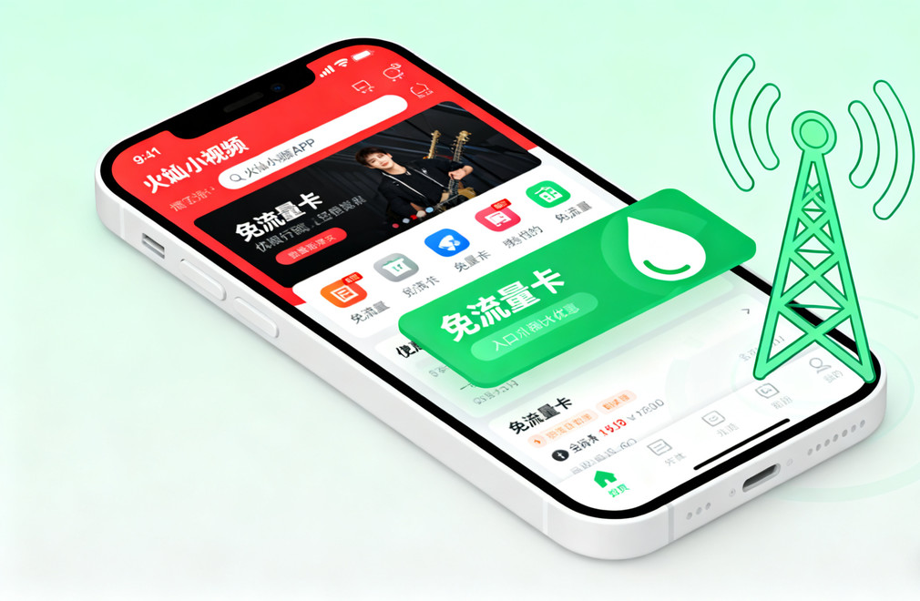 火山小视频免流量卡,免流量卡办理,2025申请入口,优惠活动,免流量卡优惠