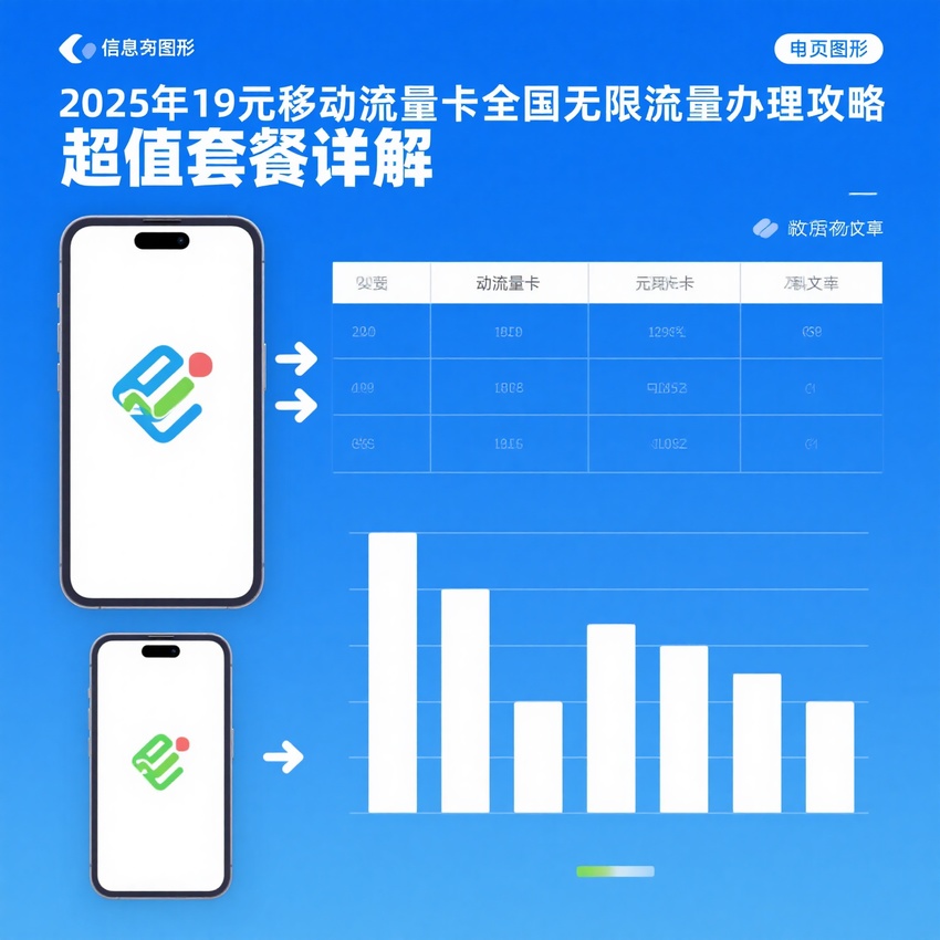 2025年移动流量卡,19元无限流量卡,全国无限流量办理,移动超值套餐,流量卡办理攻略